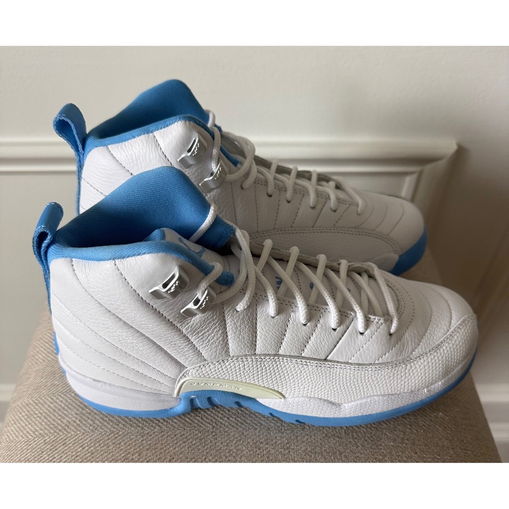 Nike Air Jordan 12 Retro Legend Blue Kids Sneakers White University Blue